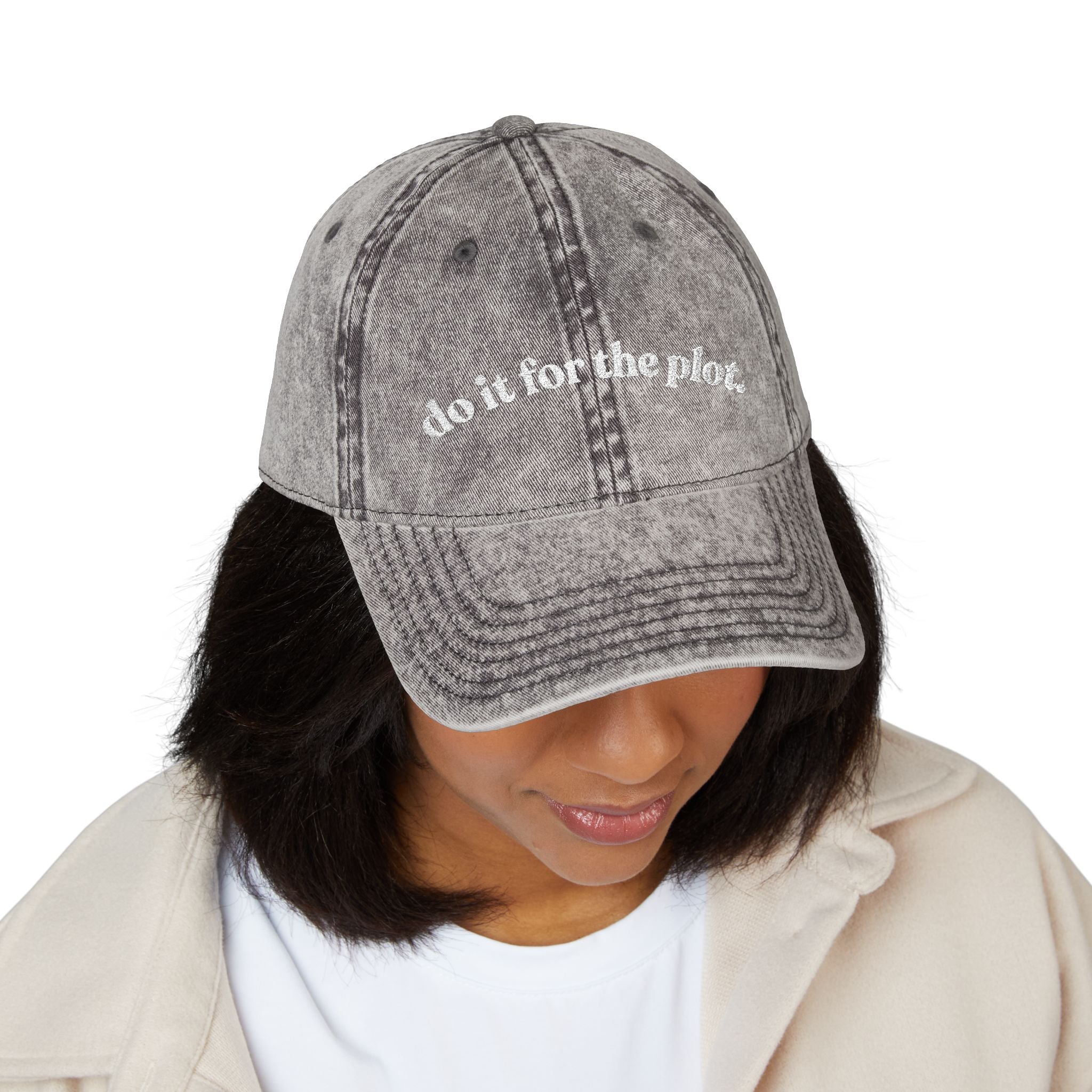 Do It For The Plot — Vintage Embroidered Cap