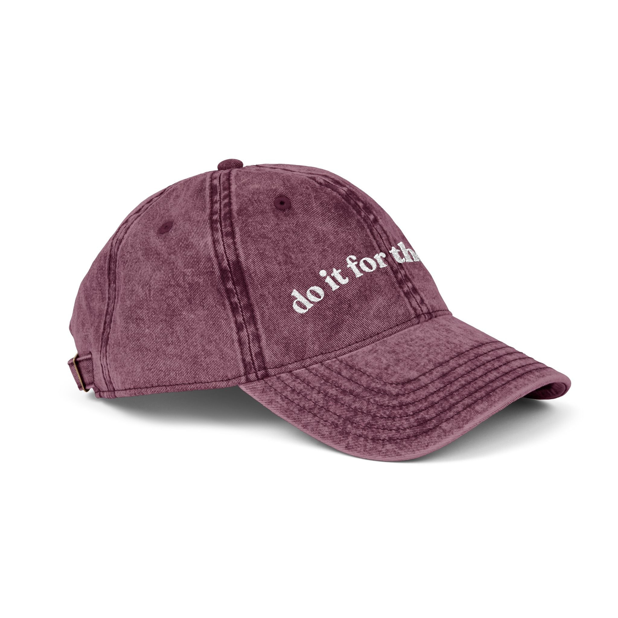 Do It For The Plot — Vintage Embroidered Cap