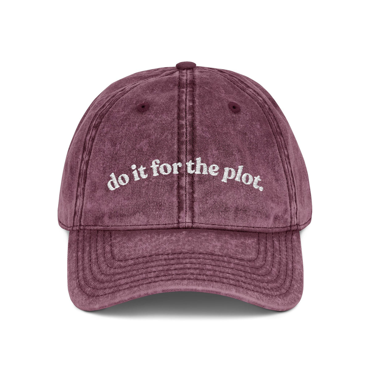 Do It For The Plot — Vintage Embroidered Cap