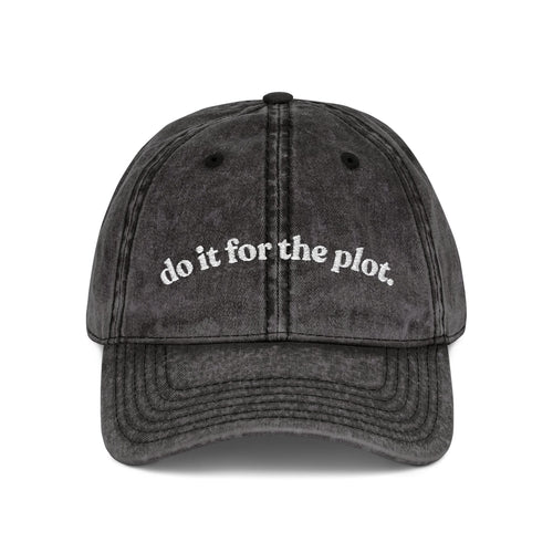 Do It For The Plot — Vintage Embroidered Cap