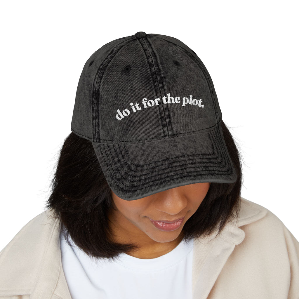 Do It For The Plot — Vintage Embroidered Cap