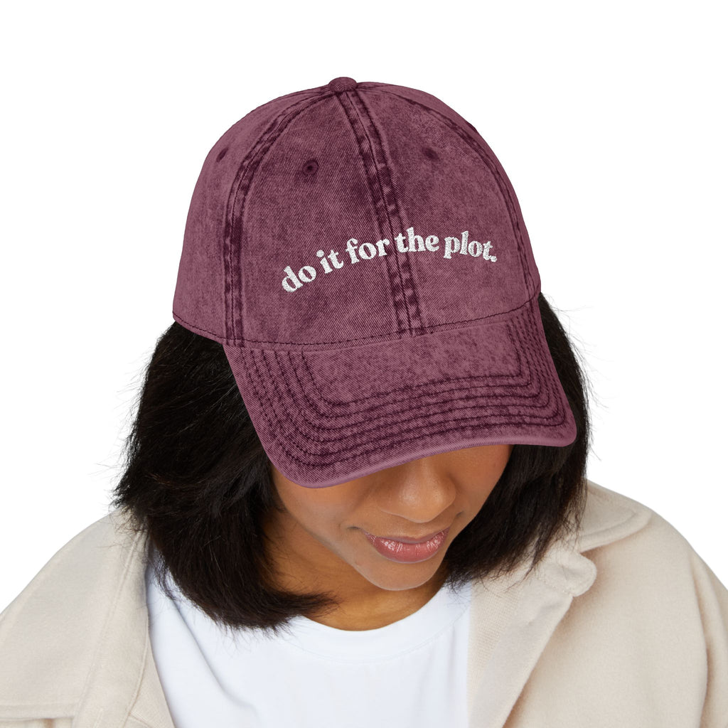 Do It For The Plot — Vintage Embroidered Cap