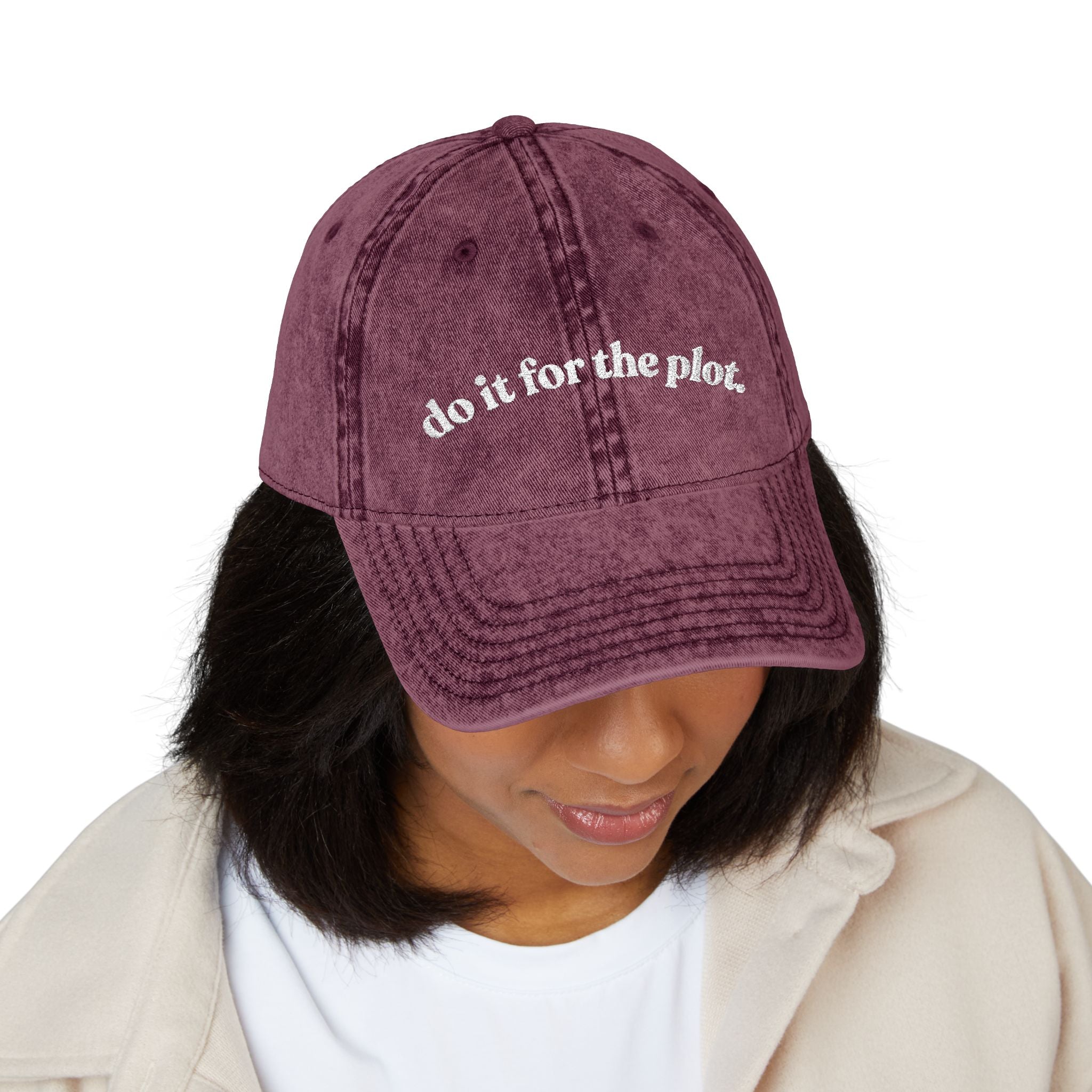 Do It For The Plot — Vintage Embroidered Cap