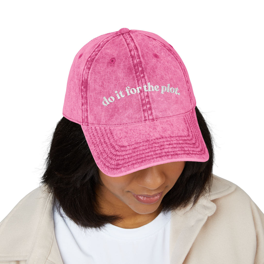 Do It For The Plot — Vintage Embroidered Cap