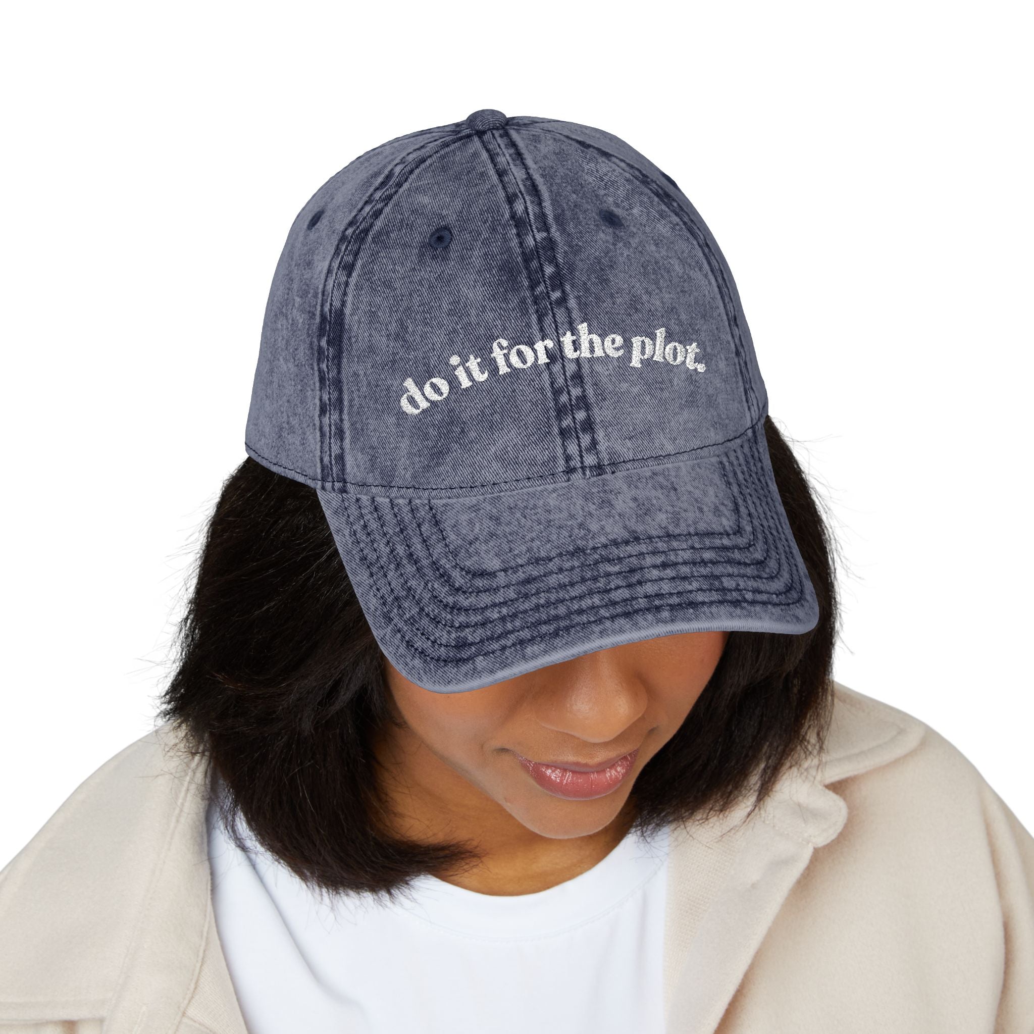 Do It For The Plot — Vintage Embroidered Cap
