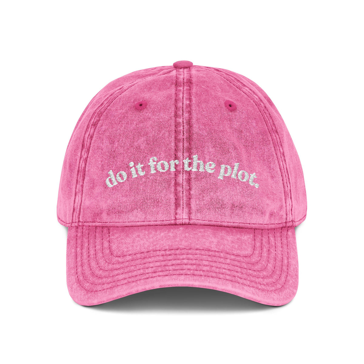 Do It For The Plot — Vintage Embroidered Cap